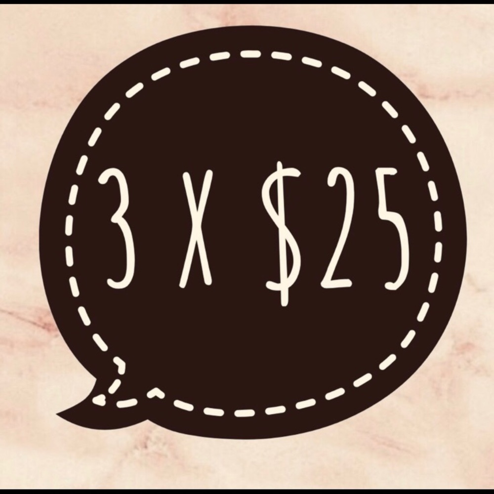 SALE!! 👛👛 on items marked 3 for $25